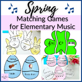 Spring Matching Games BUNDLE for Elementary Music Easter o