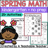 Spring Math Worksheets Kindergarten Counting Addition Subtraction Teen Numbers