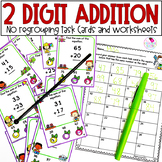 2 Digit Addition Without Regrouping - Spring Math Workshee