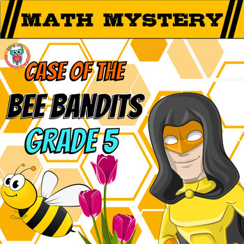 Preview of 5th Grade Spring Activity: Spring Math Mystery: Division Fractions Decimals