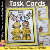Telling Time to the Quarter Hour Task Cards