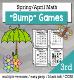 Spring Math 3rd Grade+ Bump Games Bundle