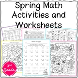 Spring Math Activities and Worksheets Third Grade