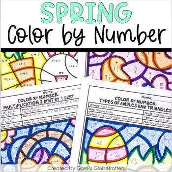 Preview of Spring Math Activities | Differentiated Choices for Upper Elementary