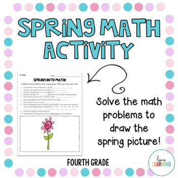 Preview of Spring Math Activity - 4th Grade Math Review