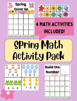 Preview of Spring Math Activity Pack