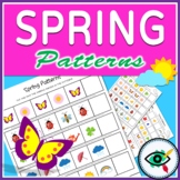 Spring Math Activity - Patterns Worksheets for Kindergarte