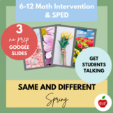 Spring Math Activity - Same and Different