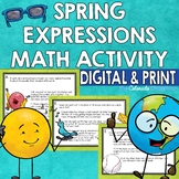 Spring Math Activity with Algebraic Expressions
