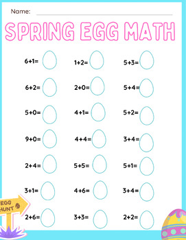 Preview of Spring Math Addition