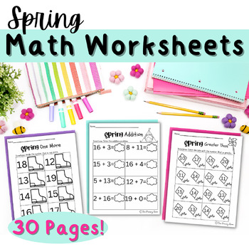 Preview of Spring Addition and Subtraction within 20 & One More One Less within 20