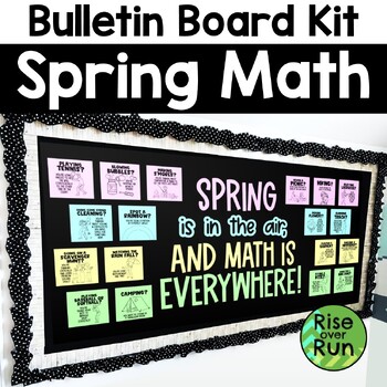 Preview of Spring Bulletin Board for Math Classroom Kit