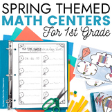 Spring Centers for First Grade Math - Addition and Subtrac