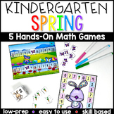 Kindergarten Spring Math Center Games - Distance Learning