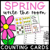 Spring Math Center- Write The Room Counting Cards 1-20
