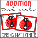 Spring Math Centers- Addition Task Cards