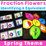 Spring Math Centers Identifying & Equivalent Fractions Flo