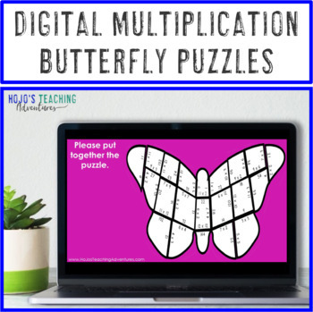 multiplication butterfly puzzles fun spring activities games or