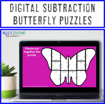 subtraction butterfly puzzles spring math games centers or activities