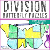 DIVISION Butterfly Craft Puzzle | Spring Math Center, Game