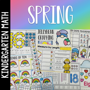 Preview of Spring Math Centers for Kindergarten