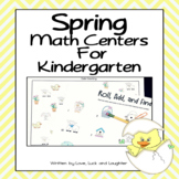Spring Math Centers for Kindergarten
