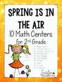 Spring Math Centers for Second Grade