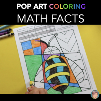 Preview of Spring Math Fact Review Coloring Sheets + Writing Prompts | Fun Spring Activity!