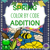 Spring Math Coloring Sheets Addition