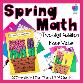 Preview of Spring Math Craft  |  April Math Craft  |  May Math Craft  |  Two Digit Addition