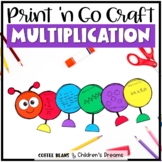 Spring Math Craft | Multiplication Caterpillar Activity