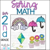 Spring Math Craftivities for SECOND Grade {Time, Geometry,
