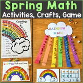 Spring Math Craftivity Centers Game Rainbow Activities Mat