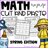 Spring Math Cut and Paste NO PREP