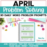 Spring Math Daily Word Problems - Numberless Word Problems