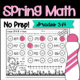 Preview of Spring Math Daubers for Big Kids!