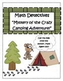 Spring Math Detectives: Mystery of the Crazy Camping Adventure!