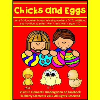 Preview of Spring Math | Easter | Chicks | Eggs | Counting to 10 | Addition | Worksheets