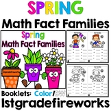 Spring Math Fact Family Booklets