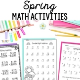 Spring Math Fact Fluency | Double Digit Addition and Subtr