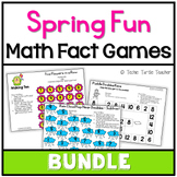 Spring Math Fact Games Addition - Doubles, Near Doubles, M
