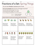 Spring® Math Fraction Models of a Set: Spring Things  Work