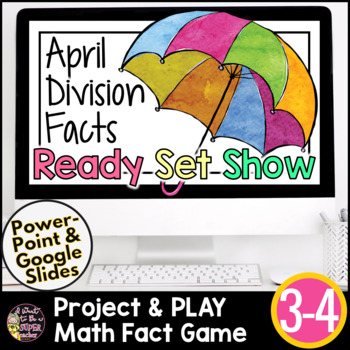 Preview of Spring Math Games | Easter Math Games | Division Fact Practice | Google Slides