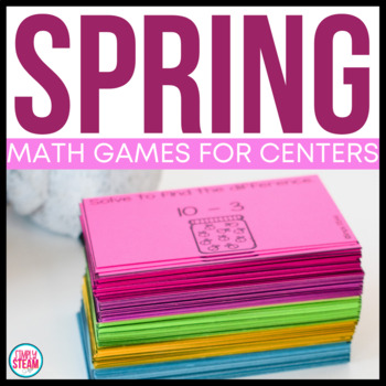Preview of Spring Math Games | Math Centers