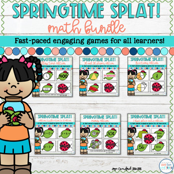 Preview of Spring Math Games - Math SPLAT! Games Bundle