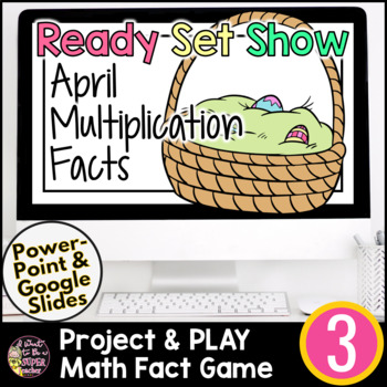 Preview of Spring Math Games | Multiplication Facts | Easter Math Games
