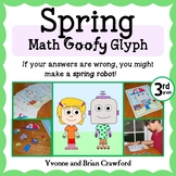 Spring Math Goofy Glyph 3rd grade | Skills Review | Math Centers