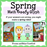 Spring Math Goofy Glyph 7th grade | Math Enrichment | Math Fun