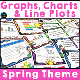 Spring Math Graphs Task Cards | Tally Charts, Picture & Ba
