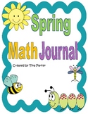 Spring Math Journal Writing